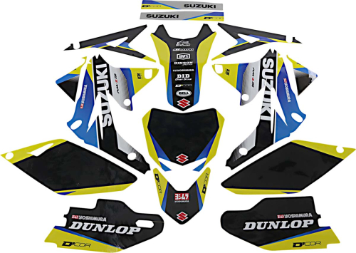 DCOR - DCOR Works Suzuki Complete Graphics Kit - Black - 20-40-301