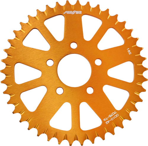 Sunstar - Sunstar Steel Rear Sprocket - 42T - Orange - 5-001042OR