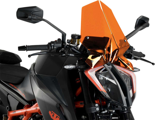 PUIG - PUIG Naked New Generation Touring Windscreen - Orange - 20461T