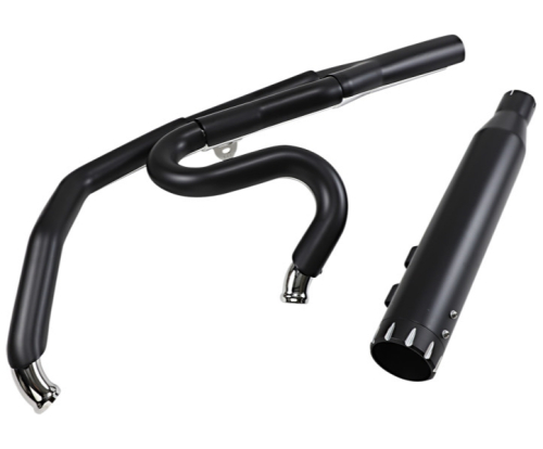Bassani Manufacturing - Bassani Manufacturing Road Rage 2-Into-1 Exhaust for High-Performance Motors - Black - 1F78TB