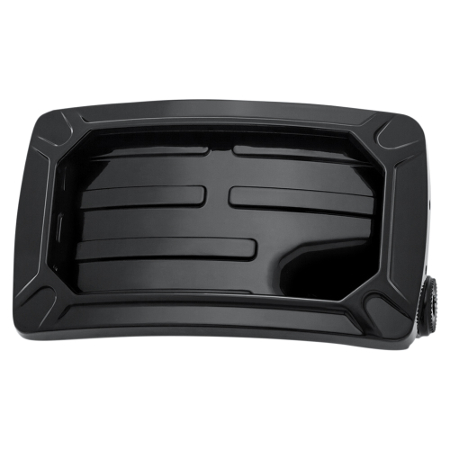 Kuryakyn - Kuryakyn Nova Curved Side Mount License Plate Holder - Horizontal Mount - Gloss Black - 3193