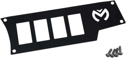Moose Utility - Moose Utility Small 4 Switch Dash Plate - Right - Black - 2578.0521-1697