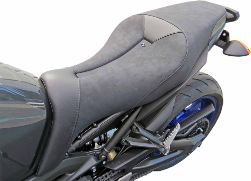 Saddlemen - Saddlemen Gel-Channel Tech One-Piece Solo Seat with Rear Cover - 0810-1622