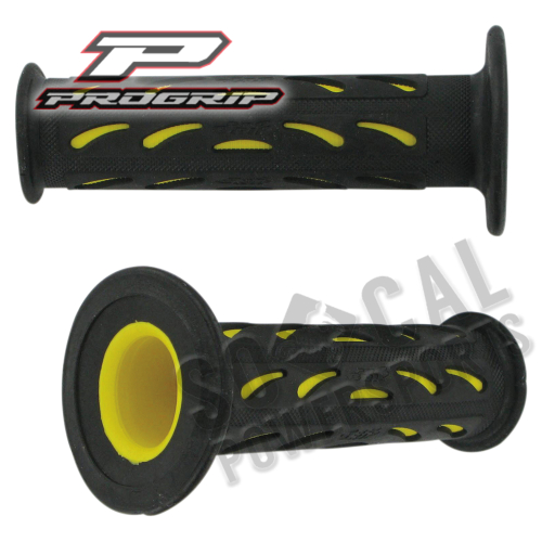 Pro Grip - Pro Grip 724 Dual Density Road Grips - Black/Yellow - 724YLBK