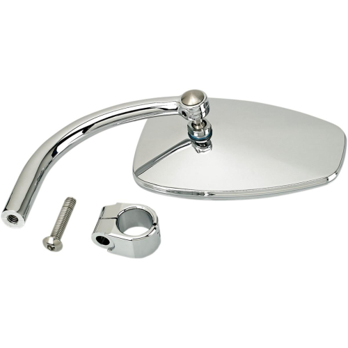 Biltwell Inc. - Biltwell Inc. Teardrop Utility Mirror with Clamp On Mount for 7/8in. Bar - Chrome - 6504-578-531