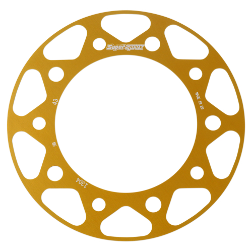 Supersprox - Supersprox Edge Disc Insert - 43T Rear Sprocket - Gold - RACD-1304-43-GLD