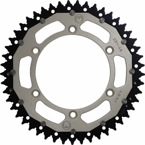 Moose Racing - Moose Racing Dual Rear Sprockets - Silver - 49T - 1210-251-49-11X