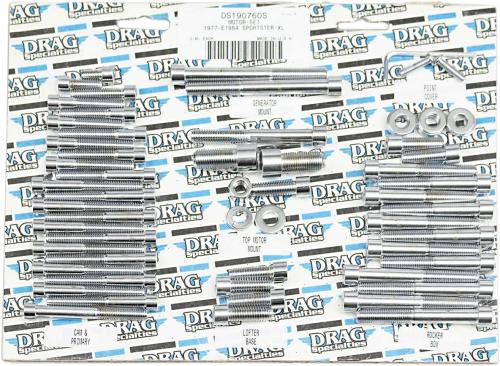 Drag Specialties - Drag Specialties Chrome Motor Bolt Set - Smooth - MK101S