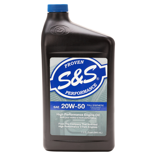 S&S Cycle - S&S Cycle High Performance Full Synthetic Engine Oil - 20W50 - 1 Qt. - 153755