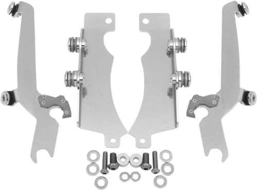 Memphis Shades - Memphis Shades Trigger-Lock Mount Kit for Sportshield Windshields - Polished - MEM8921