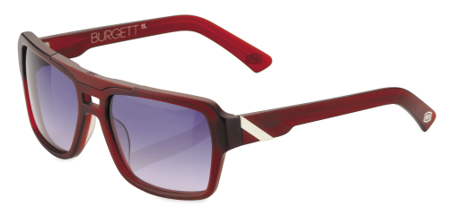 100% - 100% Burgett Sunglasses - 6000114601 - Red Fade / Basin Blue Lens - OSFM