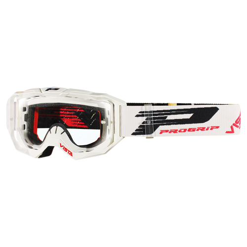 Pro Grip - Pro Grip 3303 Vista Goggles - PZ3303BI - White / Clear Lens - OSFA