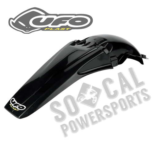 UFO Plastics - UFO Plastics MX Rear Fender - Black - YA02897001