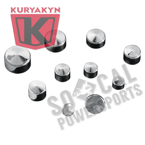 Kuryakyn - Kuryakyn Kool Kaps Chrome Covers - 7/16in. Hex Head - 2448