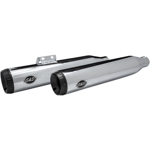 S&S Cycle - S&S Cycle Grand National Slip-On Mufflers - 49-State with Catalytics - Chrome - 550-0757