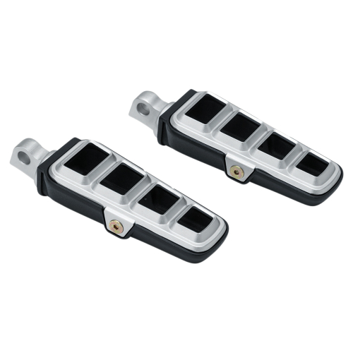 Kuryakyn - Kuryakyn Dillinger Footpegs with Male-Mount Ends - Silver - 6666