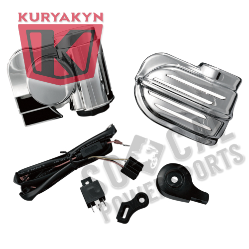 Kuryakyn - Kuryakyn Super Deluxe Wolo Bad Boy Air Horn Kit - 7290