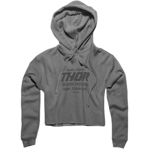 Thor - Thor The Goods Womens Crop Hoody - 3051-1116 - Gray - Medium