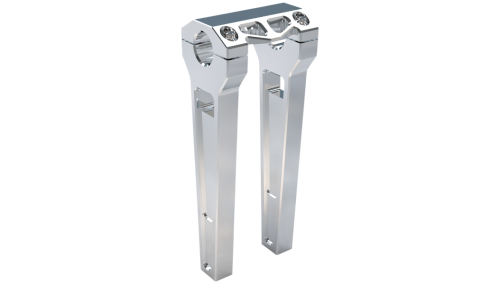 LA Choppers - LA Choppers 1.25in. Straight Riser Kit - 10in. - Raw Aluminum - LA-7480-10R
