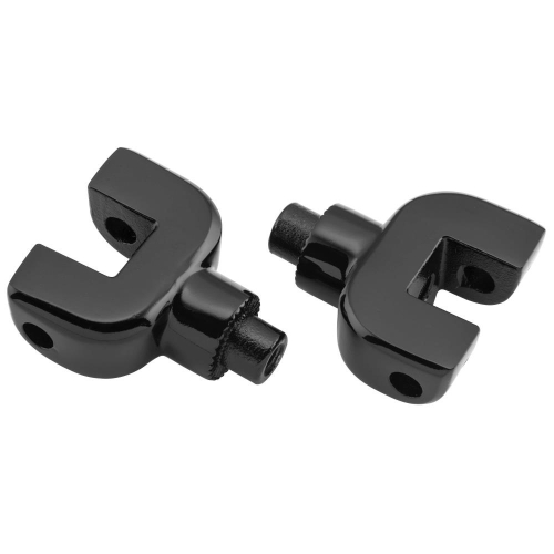 Kuryakyn - Kuryakyn Footpegs Adapters - Splined - Gloss Black - 8927