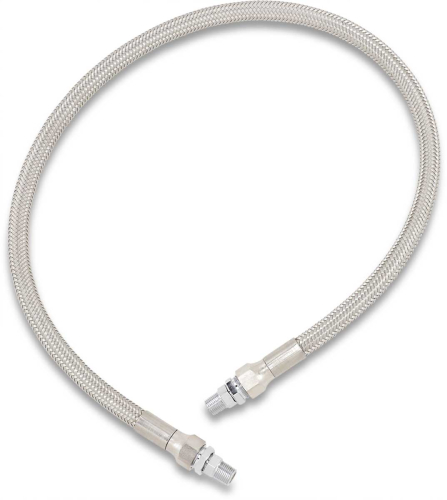 Drag Specialties - Drag Specialties Universal Stainless Steel Braided Oil Line - 26in. - 626