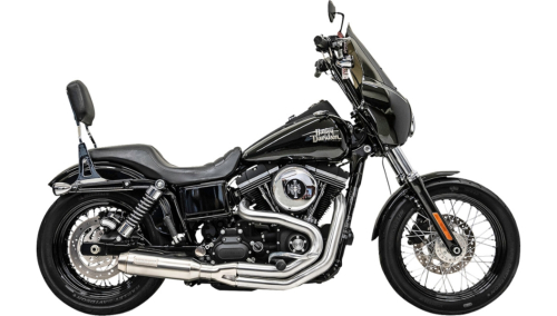 Bassani Manufacturing - Bassani Manufacturing Mid-Length Super Bike 2-Into-1 Exhaust System - 1D4SS