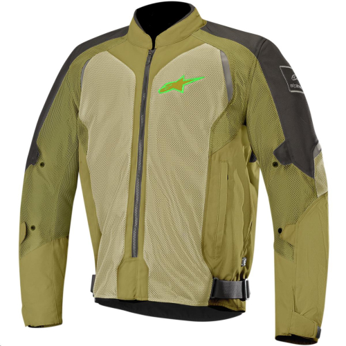 Alpinestars - Alpinestars Wake Air Jacket - 3305918-1660-3X - Black/Green - 3XL