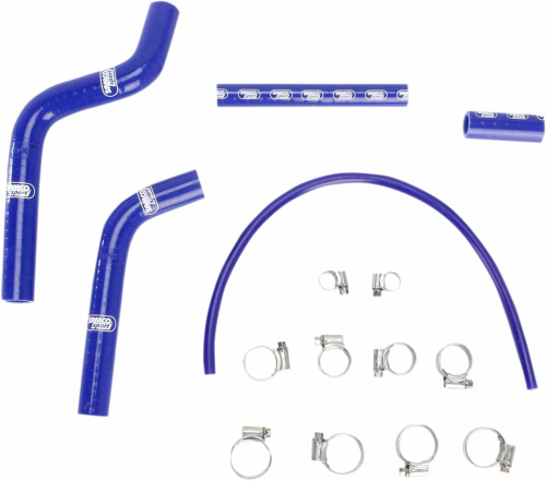 Moose Racing - Moose Racing Radiator Hose/Clamp Kit  - Blue - 1902-0987