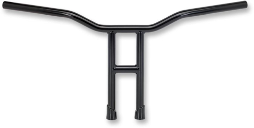 Biltwell Inc. - Biltwell Inc. 1in. Tyson Dimpled Handlebar - Black Electroplate - TB-DIM-14-BK