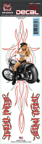 Lethal Threat - Lethal Threat Pinstripe MC Babe Decal - LT00620