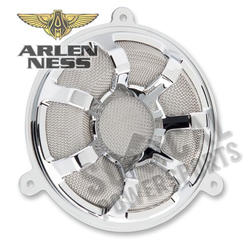 Arlen Ness - Arlen Ness Front Speaker Grilles - Beveled - Chrome - 03909