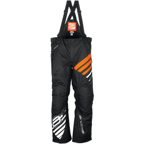 Arctiva - Arctiva Comp Insulated Womens Bib - XF-2-3131-0490 - Black/Orange - X-Small