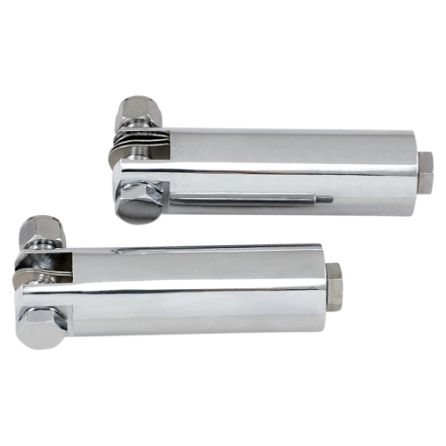 Kuryakyn - Kuryakyn 3 1/2in. Extended Peg Mounts - 3/8in.-16 Mounting Bolt - Chrome - 8087