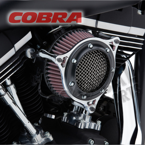 Cobra - Cobra RPT Air Intake - Black/Chrome - 606-0104-05BC