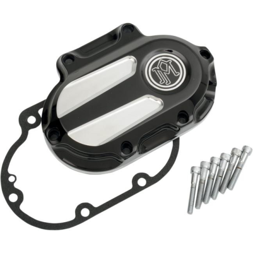 Performance Machine - Performance Machine Scallop 6 Speed Cable Transmission Side Cover - Platinum Cut - 0066-2027-BMP