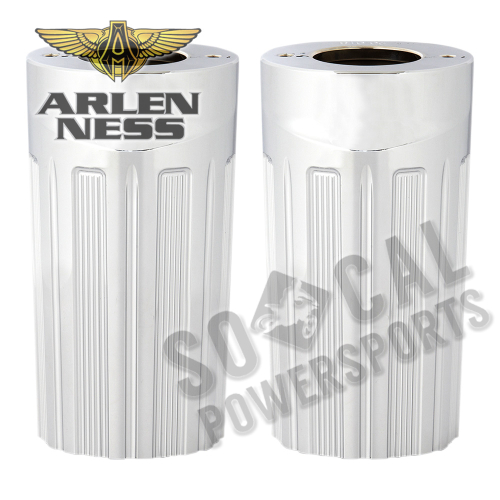 Arlen Ness - Arlen Ness 10-Gauge Fork Boot Covers - Chrome - 20-016