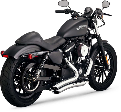 Vance & Hines - Vance & Hines Big Radius 2-Into-2 Exhaust System - Chrome - 26067