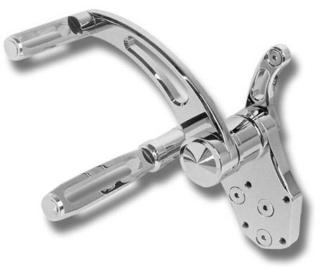 Accutronix - Accutronix Forward Controls - Slotted - Chrome - FC101-SSC