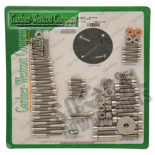 Gardner-Westcott - Gardner-Westcott Motor Stainless Steel Socket-Head Bolt Kit - SP-80-88