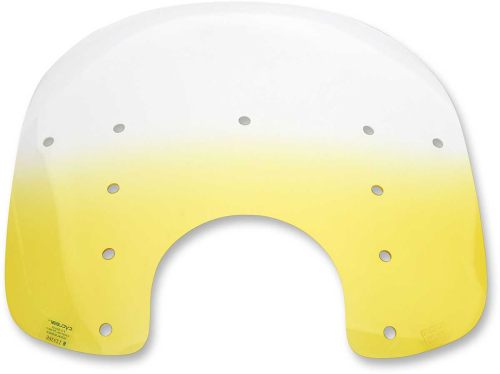 Memphis Shades - Memphis Shades Replacement Plastic for Fats Windshield (7in. Cutout) - 13in. - Gradient Yellow - MEP3115