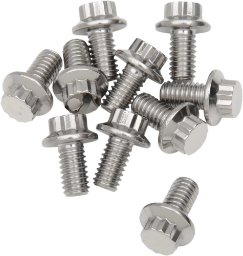 Diamond Engineering - Diamond Engineering 12-Point Stainless Steel Coarse Thread Bolt Refill Packs - 5/16in.-18 x 1/2in. - TC0504HP-10