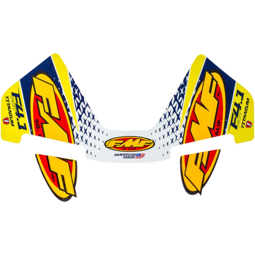 FMF Racing - FMF Racing Exhaust Decal - Yellow - 014832