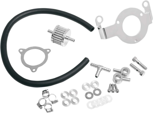 Drag Specialties - Drag Specialties Crankcase Breather/Support Bracket Kit - 120185