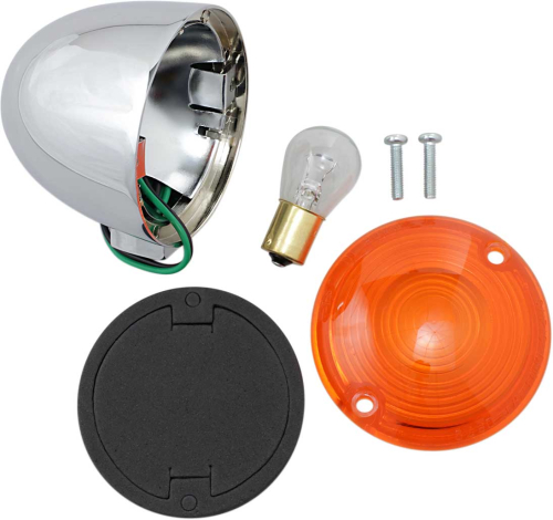 Chris Products - Chris Products Flat Lens Turn Signal - Amber - Single-Filament - 8431A