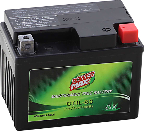 Power Max - Power Max Maintenence-Free Battery - GT4L-BS