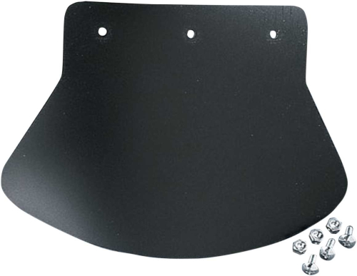 Drag Specialties - Drag Specialties Rubber Mud Flaps - Medium - Plain - DS-393702