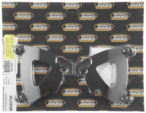 Memphis Shades - Memphis Shades Plate for Road Warrior Fairing - Black - MEB1738