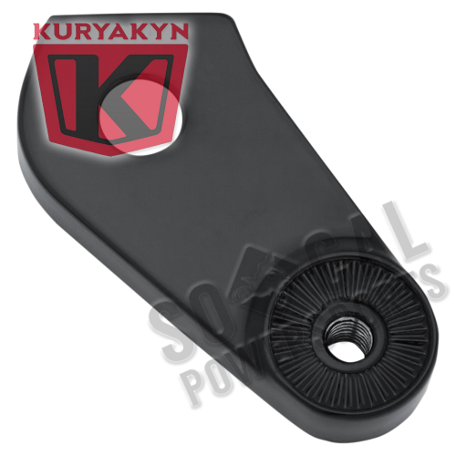 Kuryakyn - Kuryakyn Side Mount License Plate Holder Mount - Gloss Black - 3127