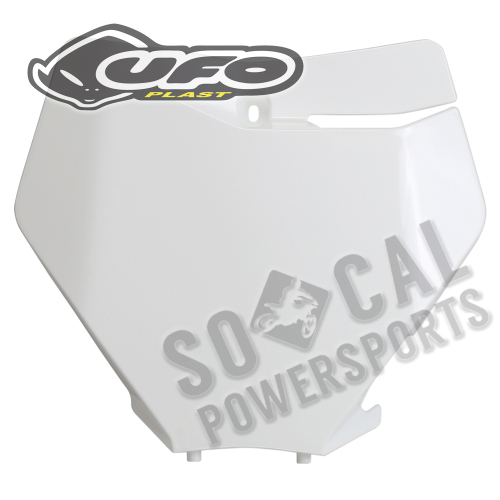 UFO Plastics - UFO Plastics Front Number Plate - White - KT04094047