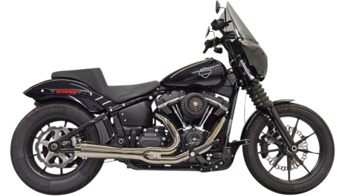 Bassani Manufacturing - Bassani Manufacturing Road Rage 2:1 Exhaust System - Black/Chrome - 1S72M
